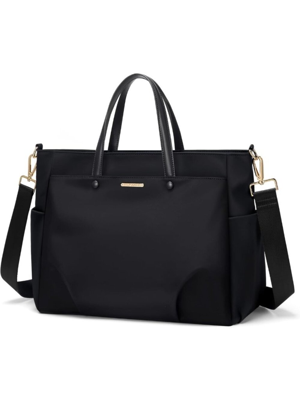Lightweight 15" Laptop Tote Bag for Women, Water-Resistant Work Shoulder Bag